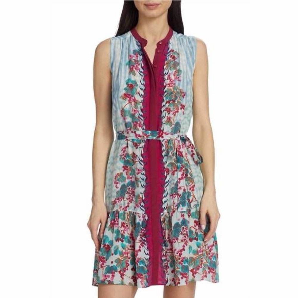 SALONI tilly dress in mulberry grapes